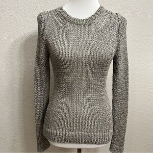 Theory Women's Gray Crewneck Knit Sweater